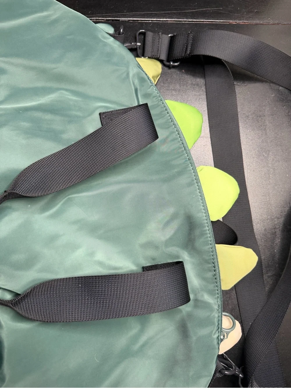 Kids Dino-Shaped Teal Carry Bag - Playful Shoulder Tote